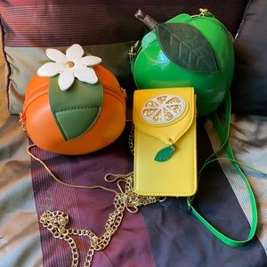 Fun fruit purse bundle 🍊🍋🍏